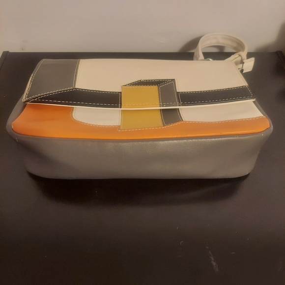 2013 3D Colorblock Runway Baguette Clutch Cross body bag Purse - Picture 7 of 11